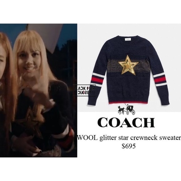 Coach 1941 Wool Glitter Star Crewneck Sweater - Picture 12 of 12